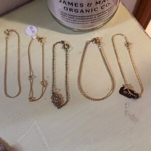 🆕 5 Elegant Gold tone Bracelet Set